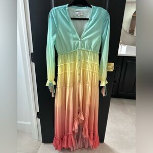 Colorful Ombre Maxi Dress
